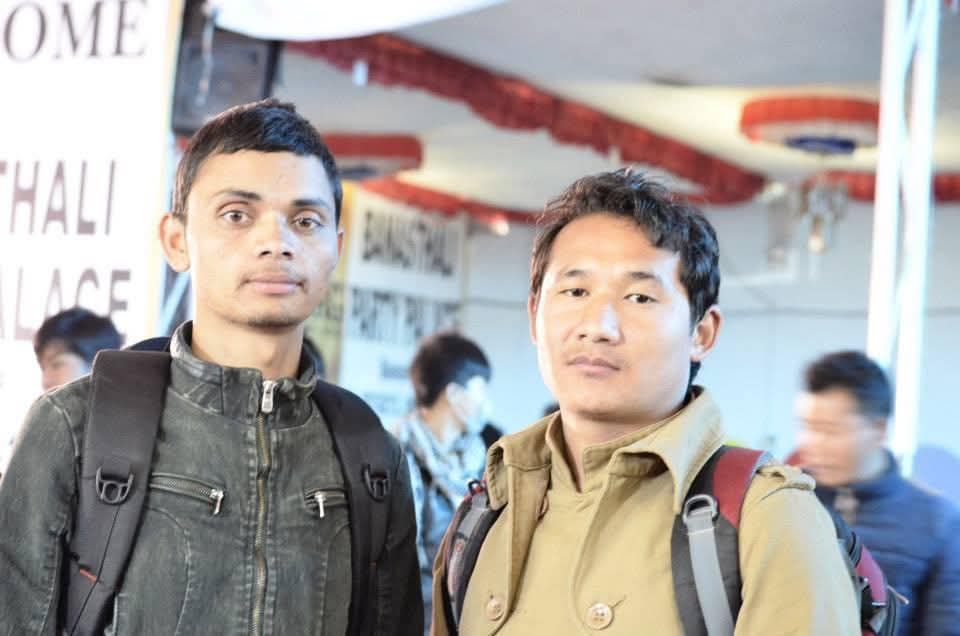Darjan Tamang with Diwakar Aryal