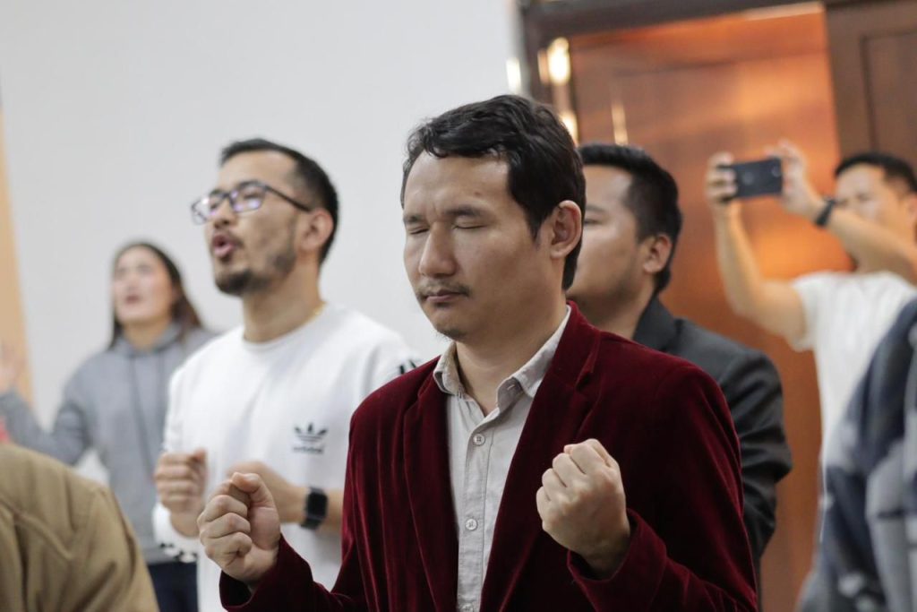 Darjan Tamang Doing Yoga