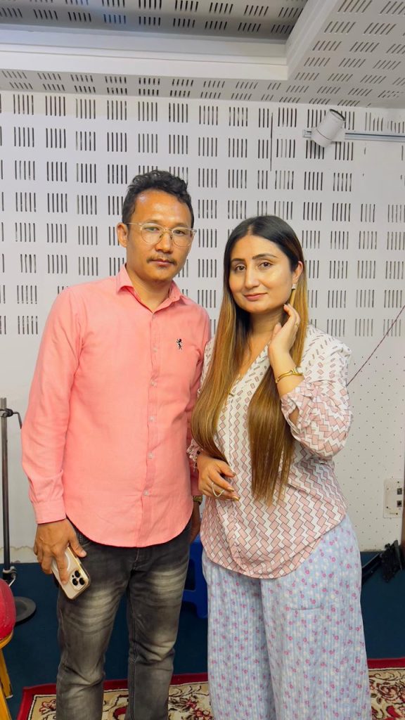 Darjan Tamang with Anju Panta
