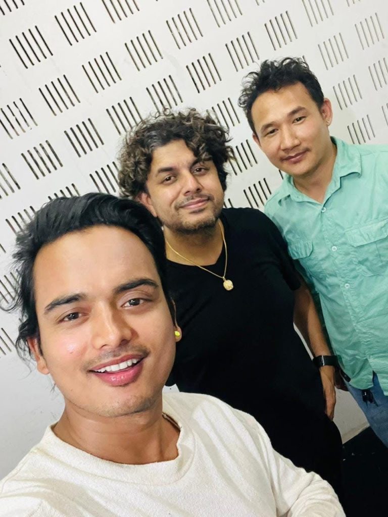 Darjan Tamang with Pramod Kharel